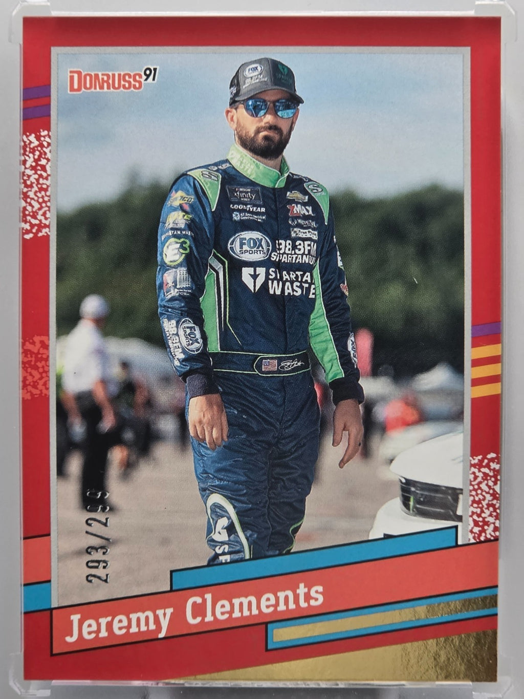 2024 Panini Donruss - Jeremy Clements - Throwback Red /299 - #166 - Buy 3 Get 1