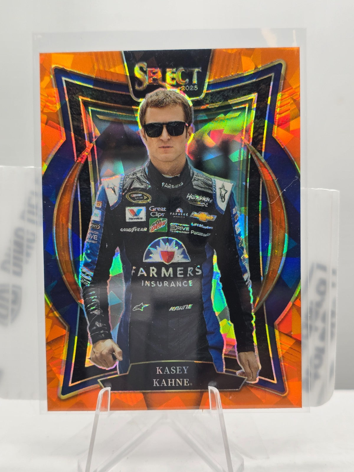 2025 Select Nascar Racing - #74 Kasey Kahne  - Grandstand -Orange Cracked Ice