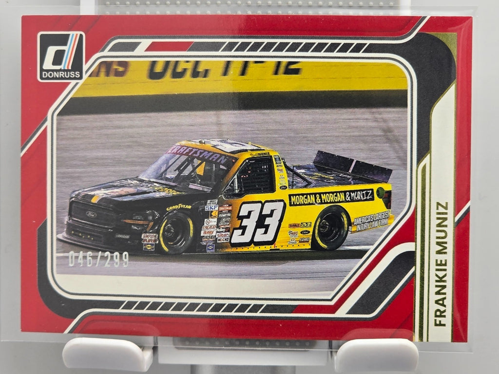 2026 Donruss NASCAR Racing - #187 Frankie Muniz - Red Base /299