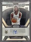 2023-24 Panini Prizm Rookie Penmanship Chris Livingston Silver Auto RC