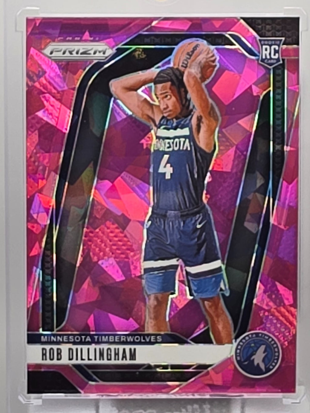 2024-25 Panini Prizm - Rob Dillingham (RC) - Pink Ice Prizm - #250