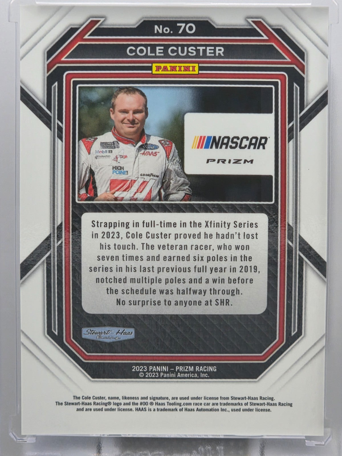 2023 Prizm Racing - Cole Custer - Blue & Carolina Blue Hyper Prizm - #70