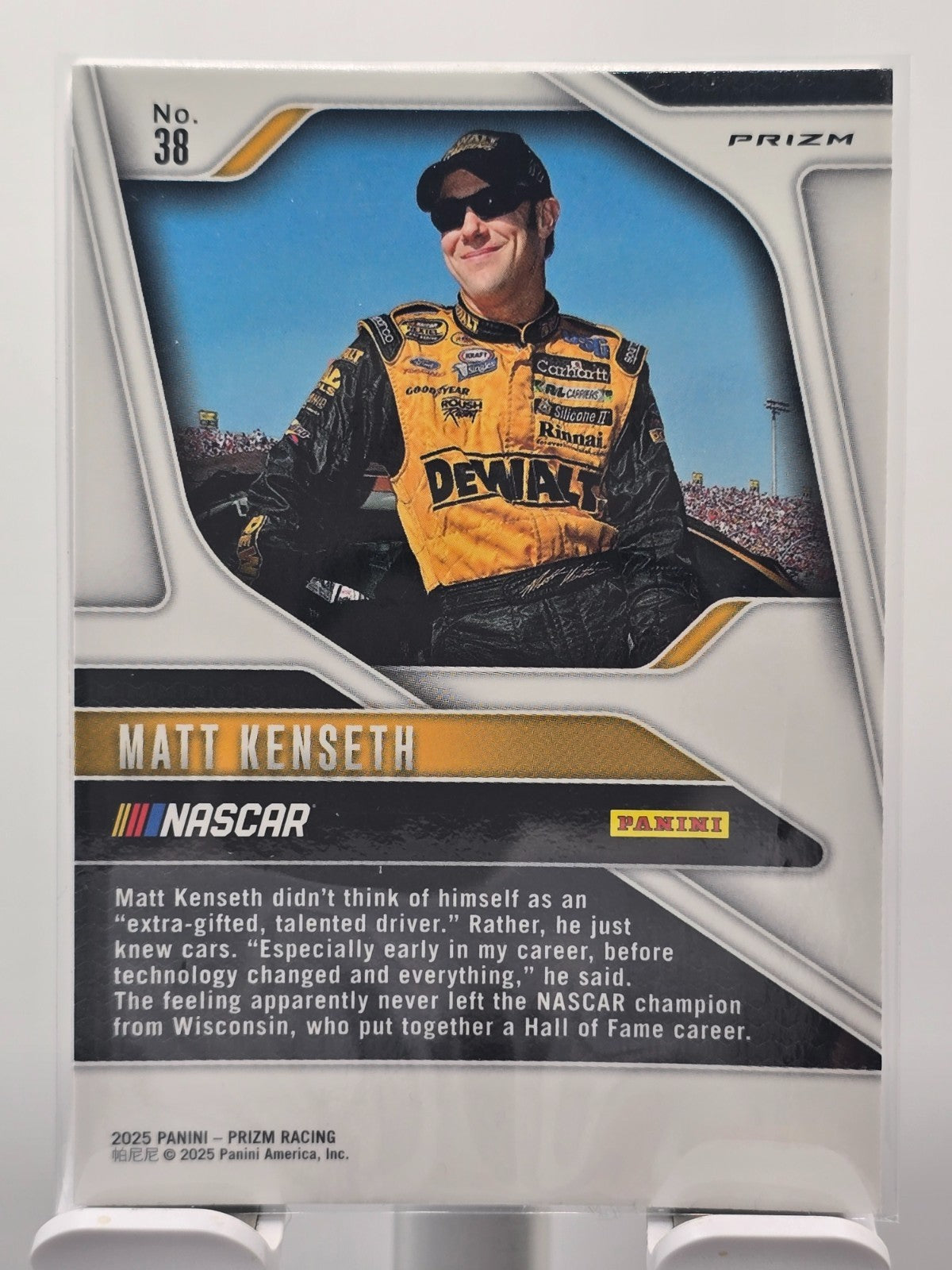 2025 Prizm Nascar Racing - #38 Matt Kenseth - Green Prizm