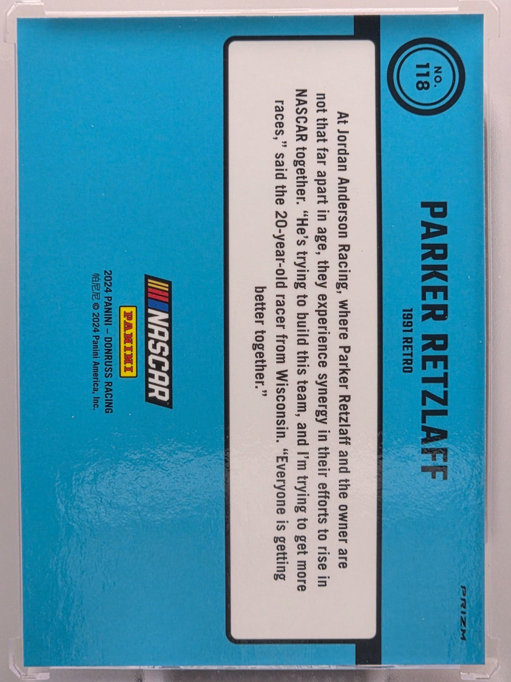 2024 Panini Donruss - Parker Retzlaff - Orange Velocity - #118 - Buy 3 Get 1!