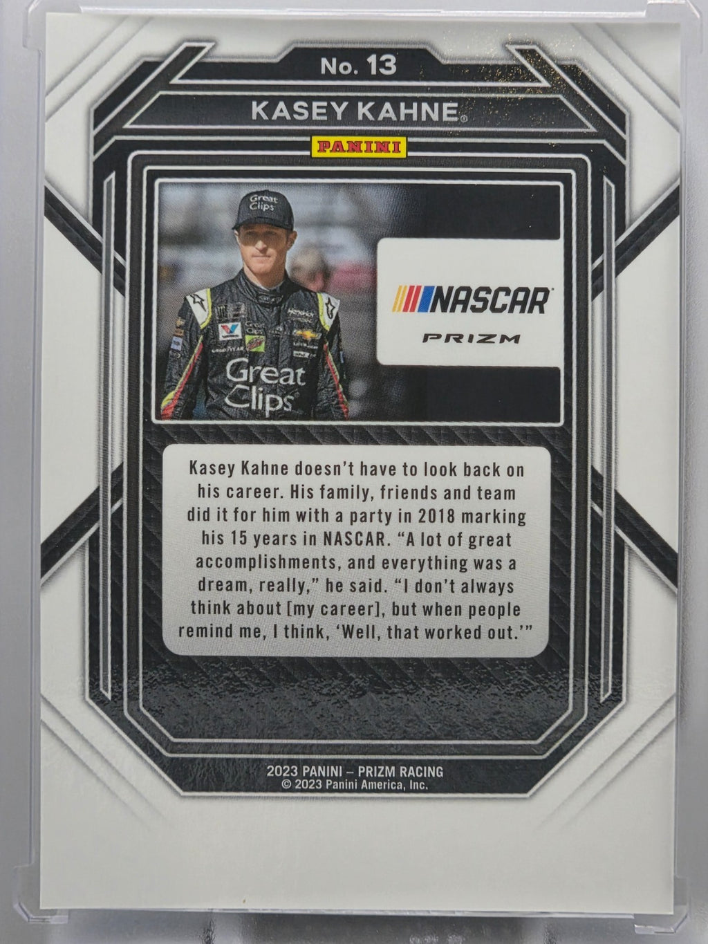 2023 Prizm Racing - Kasey Kahne - Blue & Carolina Blue Hyper Prizm - #13