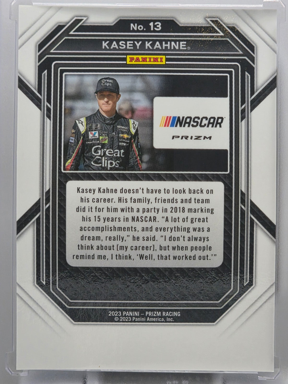 2023 Prizm Racing - Kasey Kahne - Blue & Carolina Blue Hyper Prizm - #13