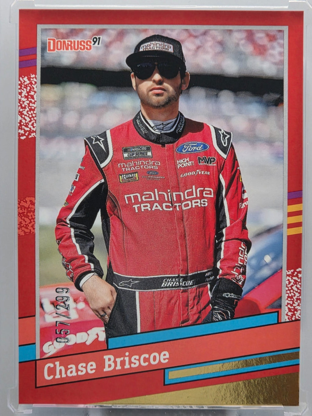 2024 Panini Donruss - Chase Briscoe - Throwback - Red /299 - #117 - Buy 3 Get 1!