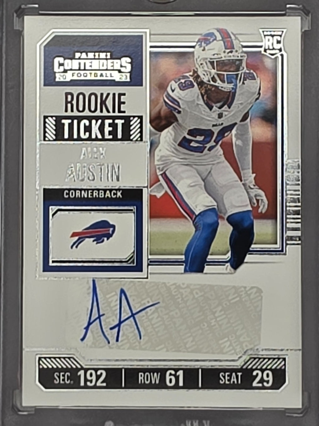 2023 Panini Contenders Alex Austin #273 RC Rookie Ticket Auto Bills