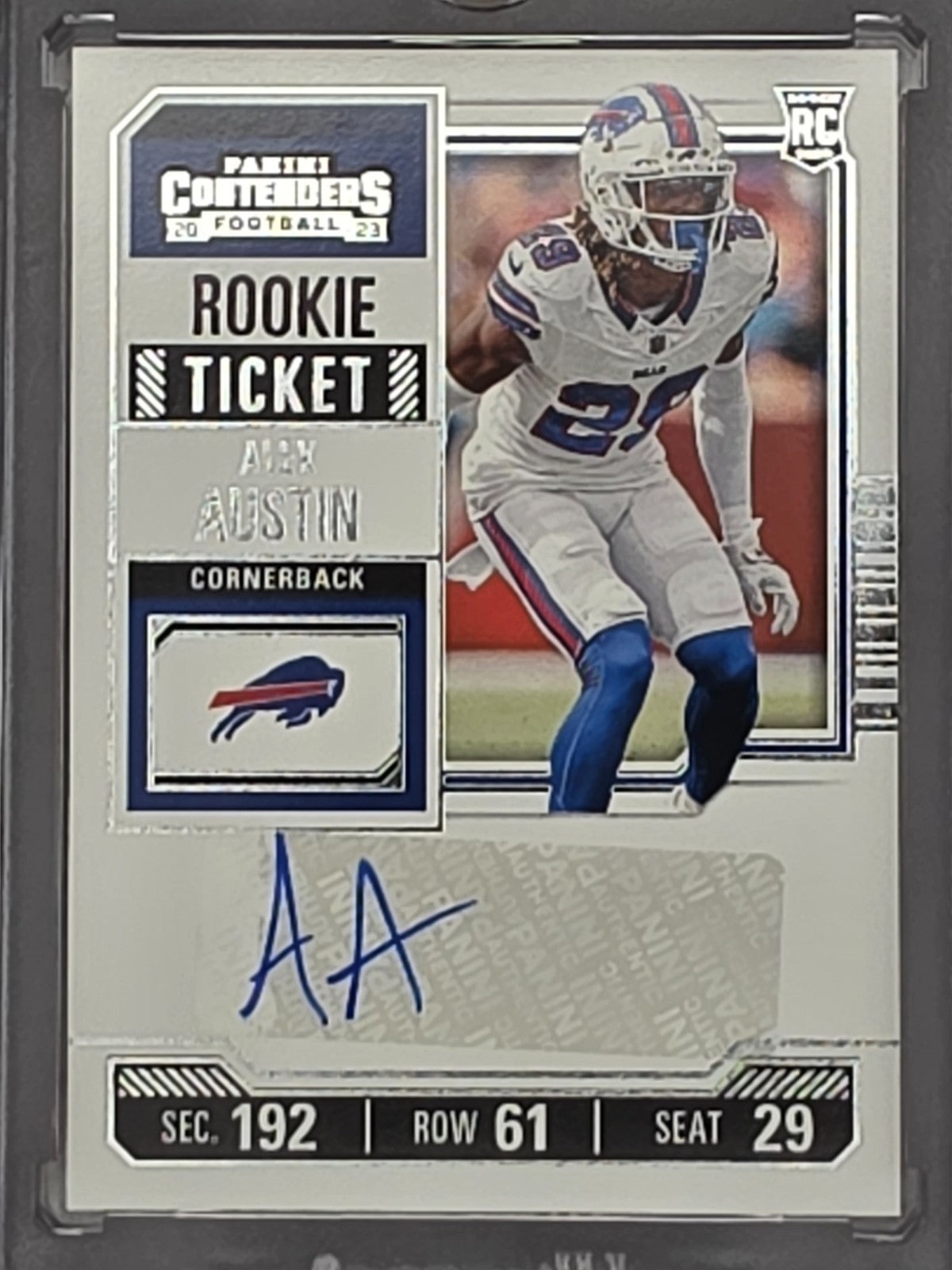 2023 Panini Contenders Alex Austin #273 RC Rookie Ticket Auto Bills