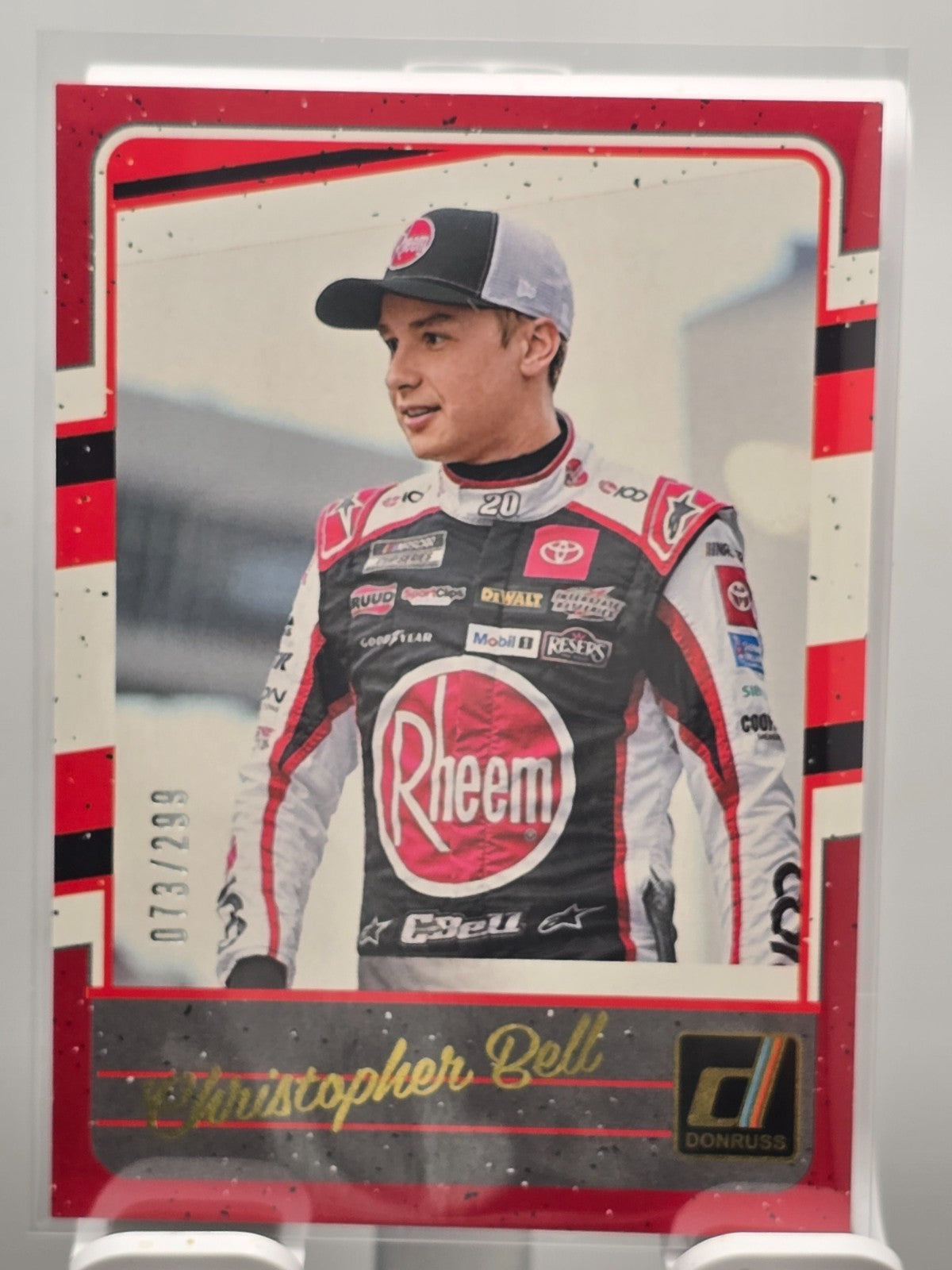 2026 Donruss NASCAR Racing - #138 Christopher Bell - Throwback - Red /299