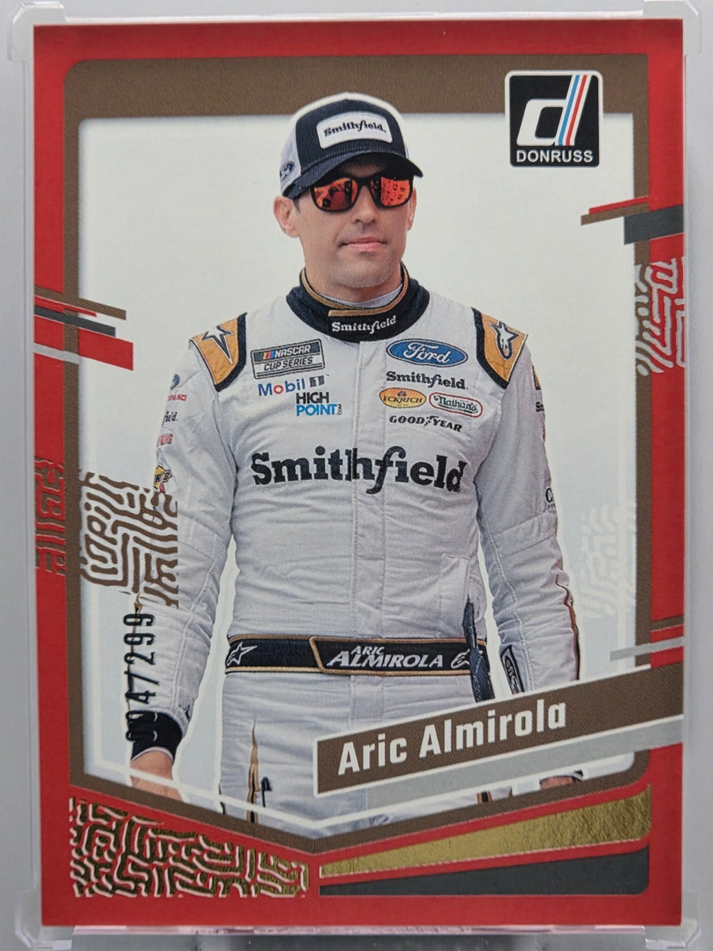 2024 Panini Donruss - Aric Almirola - Red /299 - #33 - Buy 3 Get 1!