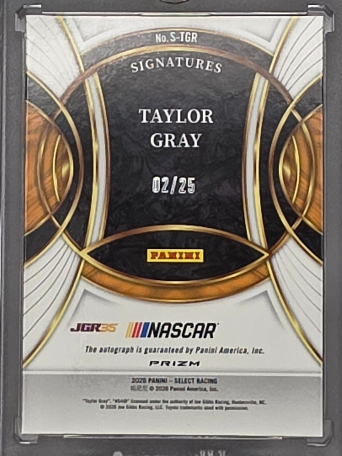 2026 Select Racing - Taylor Gray - Signatures - Tie-Dye /25 - #S-TGR