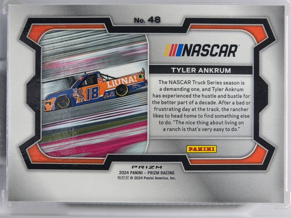 2024 Prizm Racing - Tyler Ankrum - Blue Ice Prizm - #48 - Buy 3 Get 1 Free!