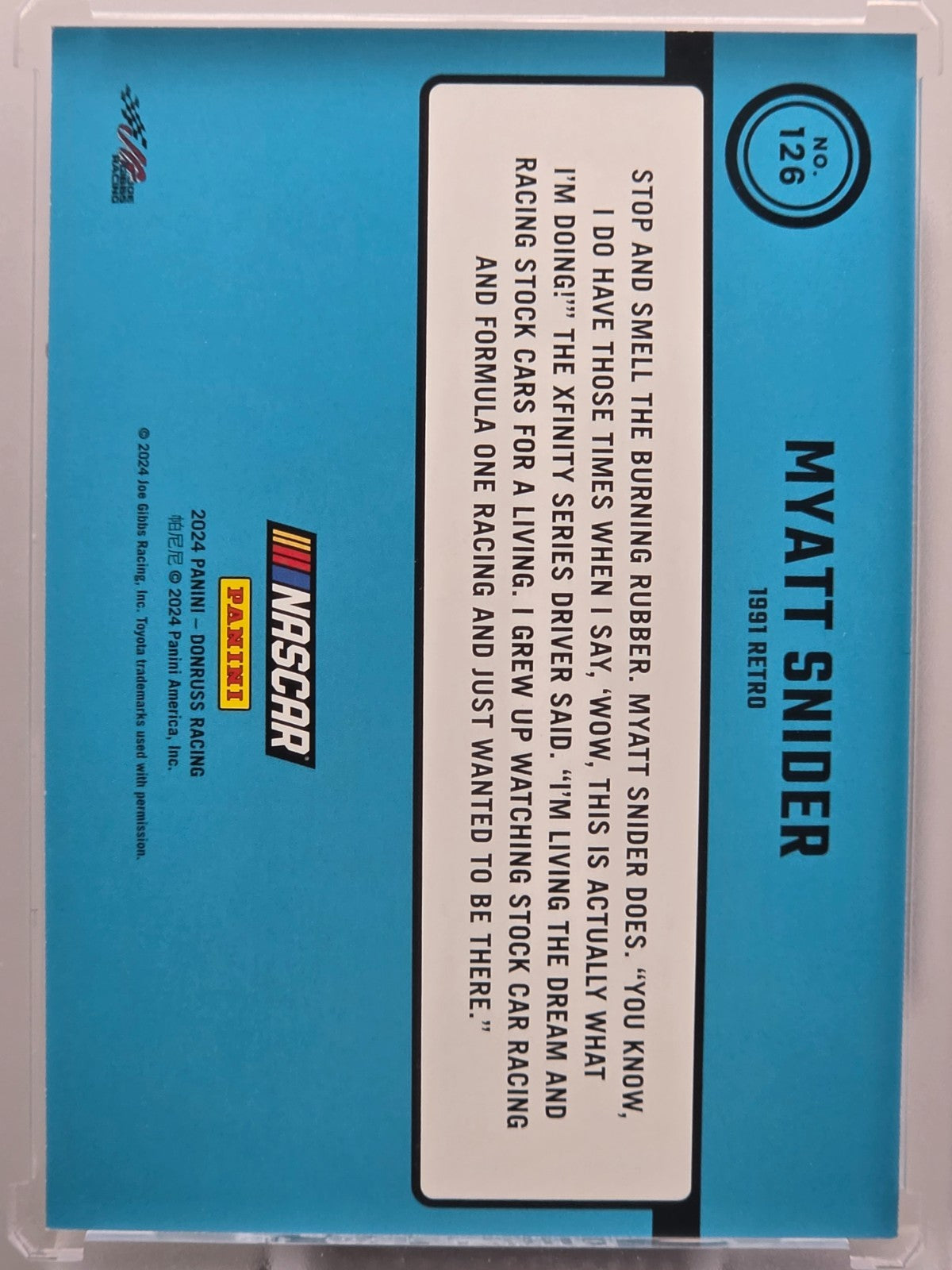 2024 Panini Donruss - Myatt Snider - Throwback Blue /199 - #126 - Buy 3 Get 1