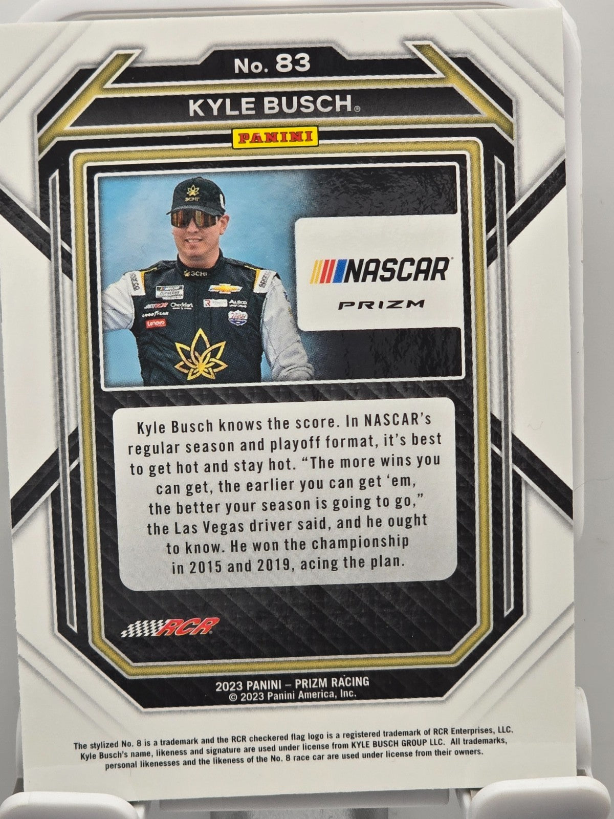 2023 Prizm Racing NASCAR - Kyle Busch #83 - Silver Prizm