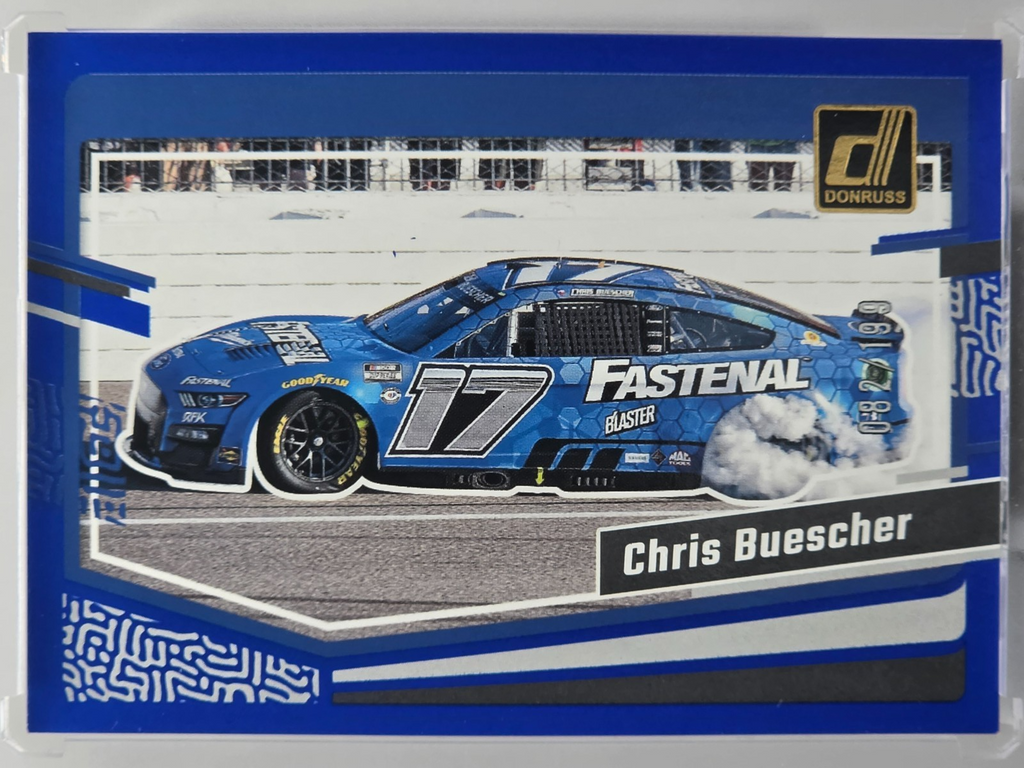 2024 Panini Donruss -Chris Buescher - Blue /199 - #87 - Buy 3 Get 1