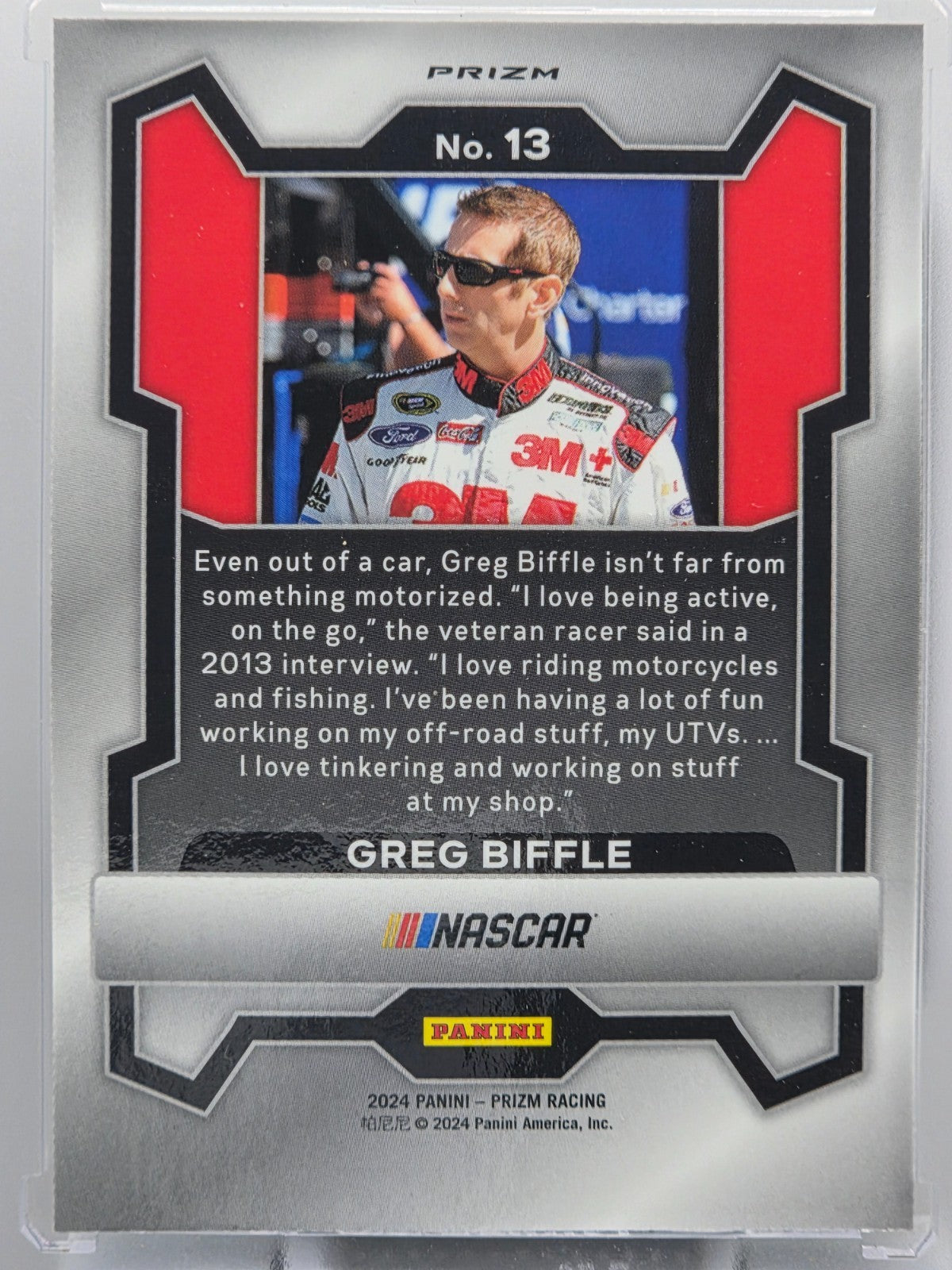 2024 Prizm Racing - Greg Biffle - Green Prizm - #13 - Buy 3 Get 1 Free!