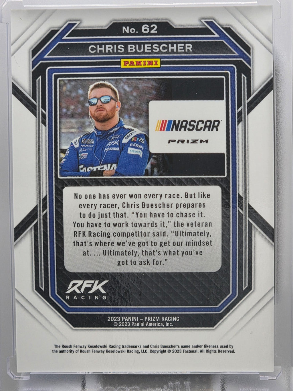 2023 Prizm Racing - Chris Buescher - Blue & Carolina Blue Hyper Prizm