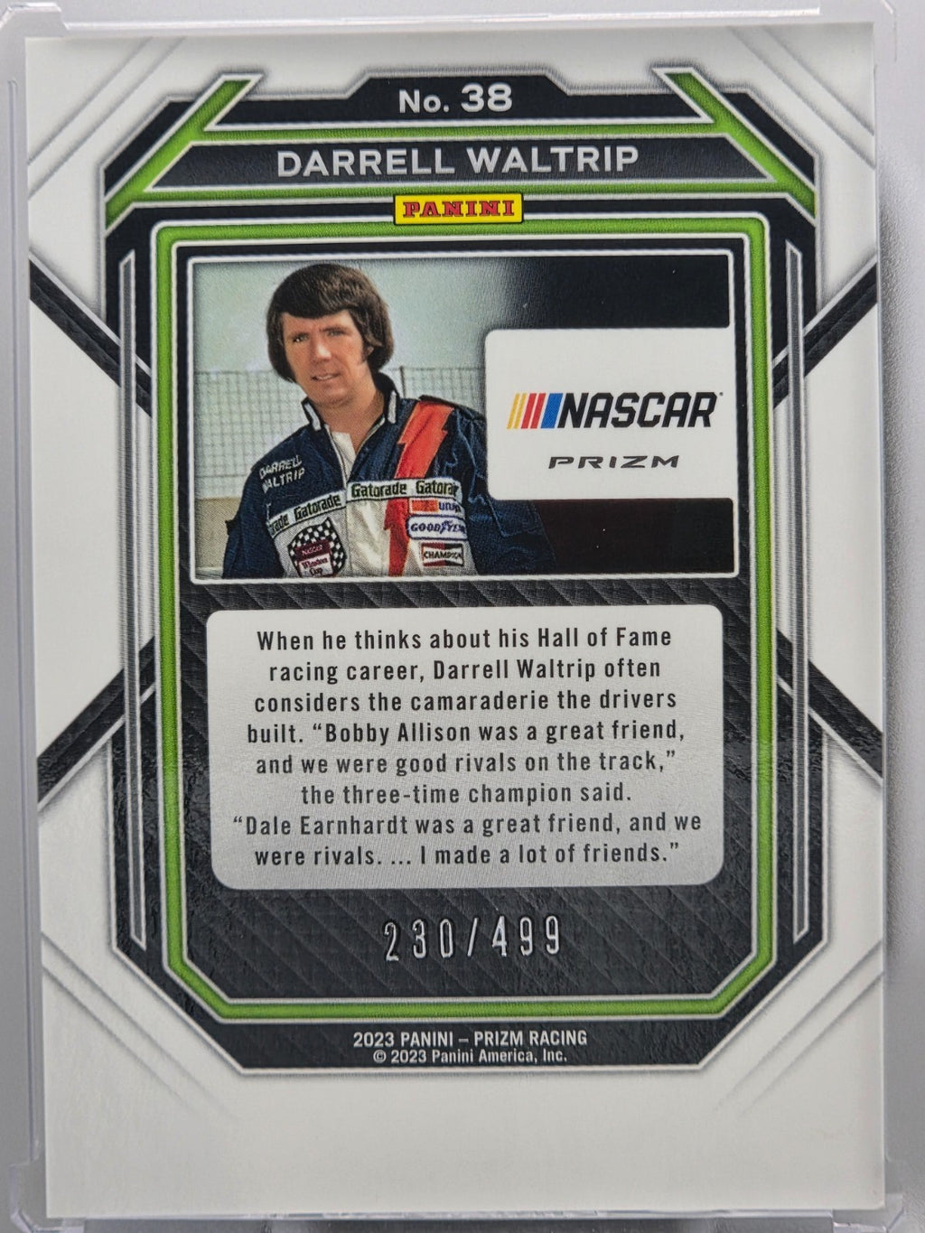 2023 Prizm Racing - Darrell Waltrip - Blue /499 - #38 - Buy 3 Get 1 Free!