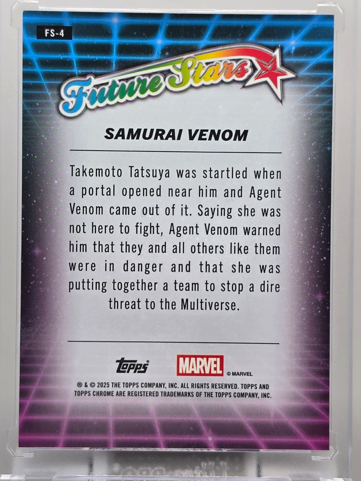 2025 Topps Chrome Marvel - Samurai Venom  - Future Stars - #FS-4