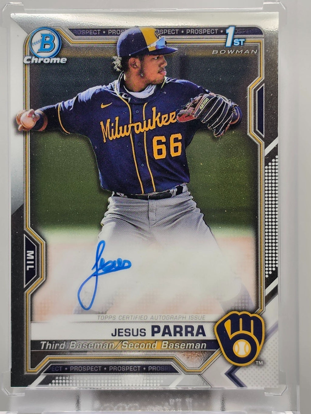2021 Bowman Chrome - Jesus Parra  - Autograph - #JPAR