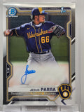 2021 Bowman Chrome - Jesus Parra  - Autograph - #JPAR