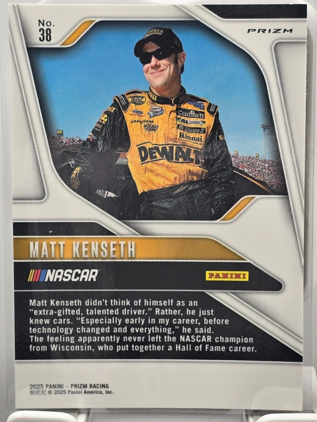 2025 Prizm Nascar Racing - #38 Matt Kenseth - Holo / Silver Prizm