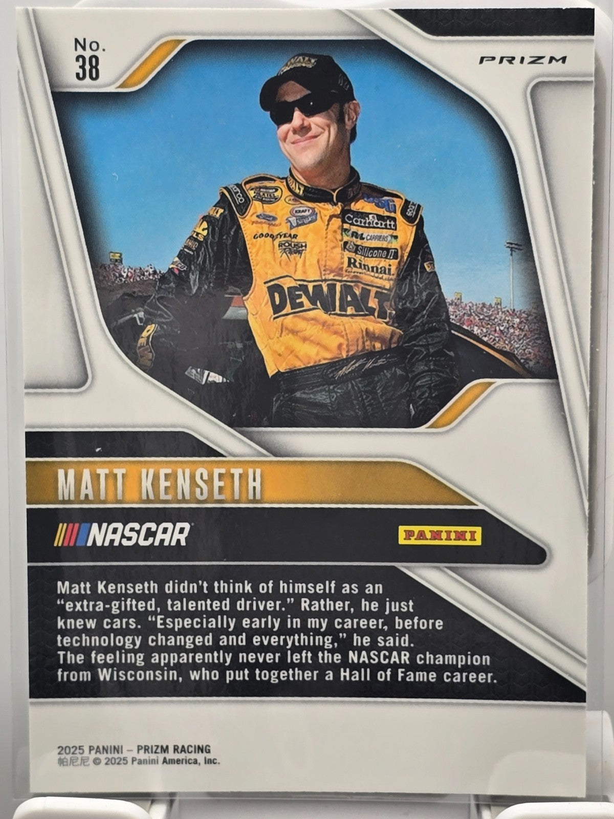 2025 Prizm Nascar Racing - #38 Matt Kenseth - Holo / Silver Prizm