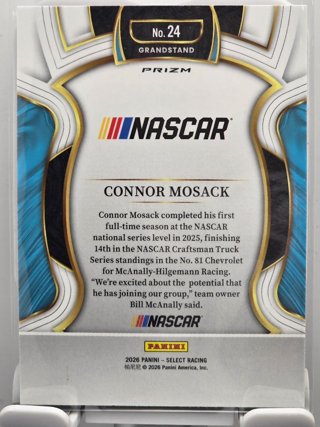 2026 Select Racing - #24 Connor Mosack - Grandstand - Silver SP