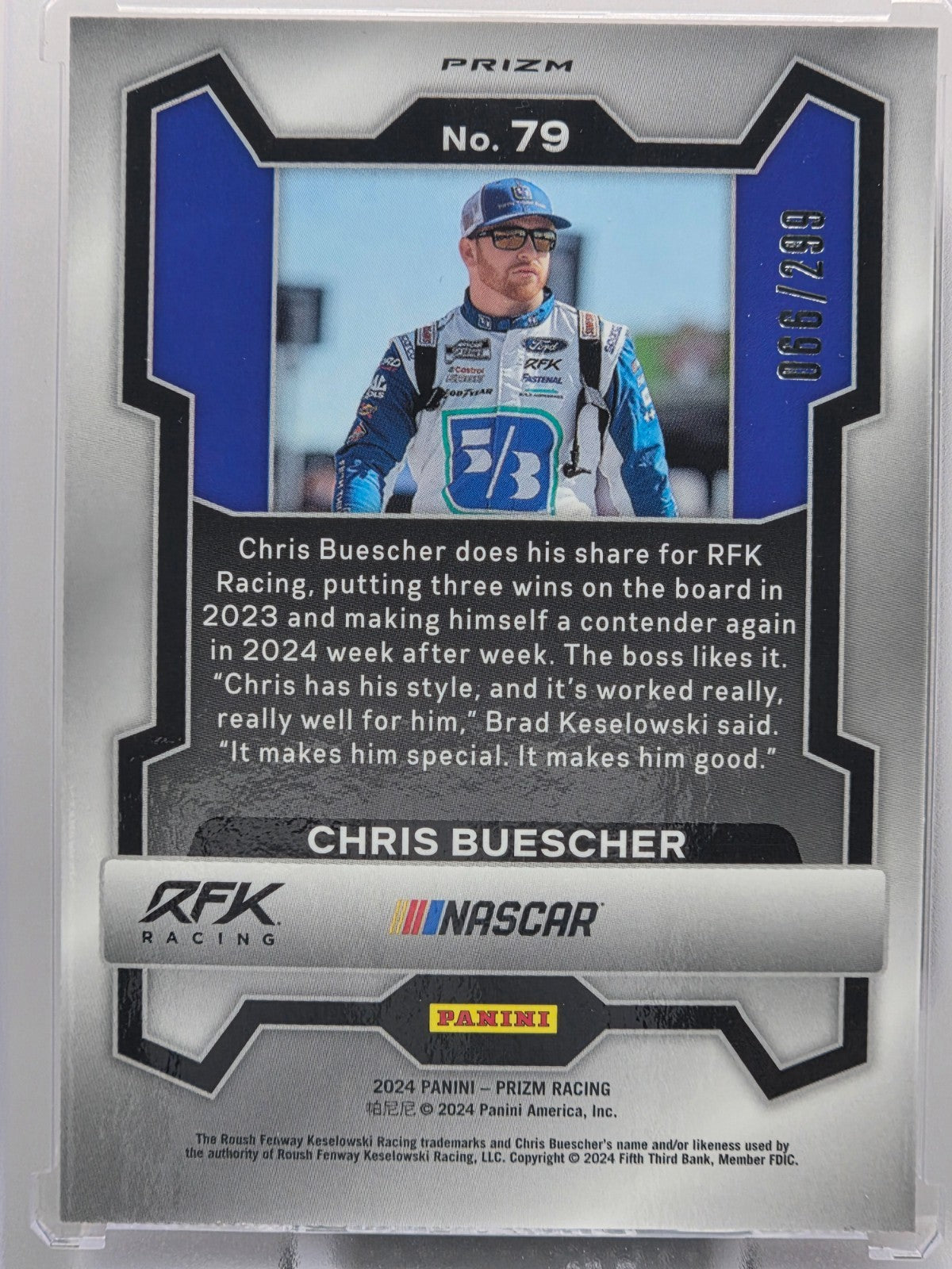2024 Prizm Racing - Chris Buescher - Red Prizm /299 - #79