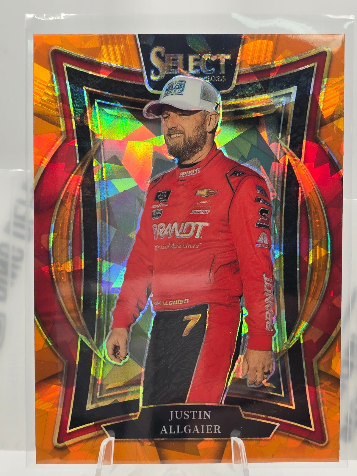 2025 Select Nascar Racing - #83 Justin Allgaier - Grandstand - Orange Cracked