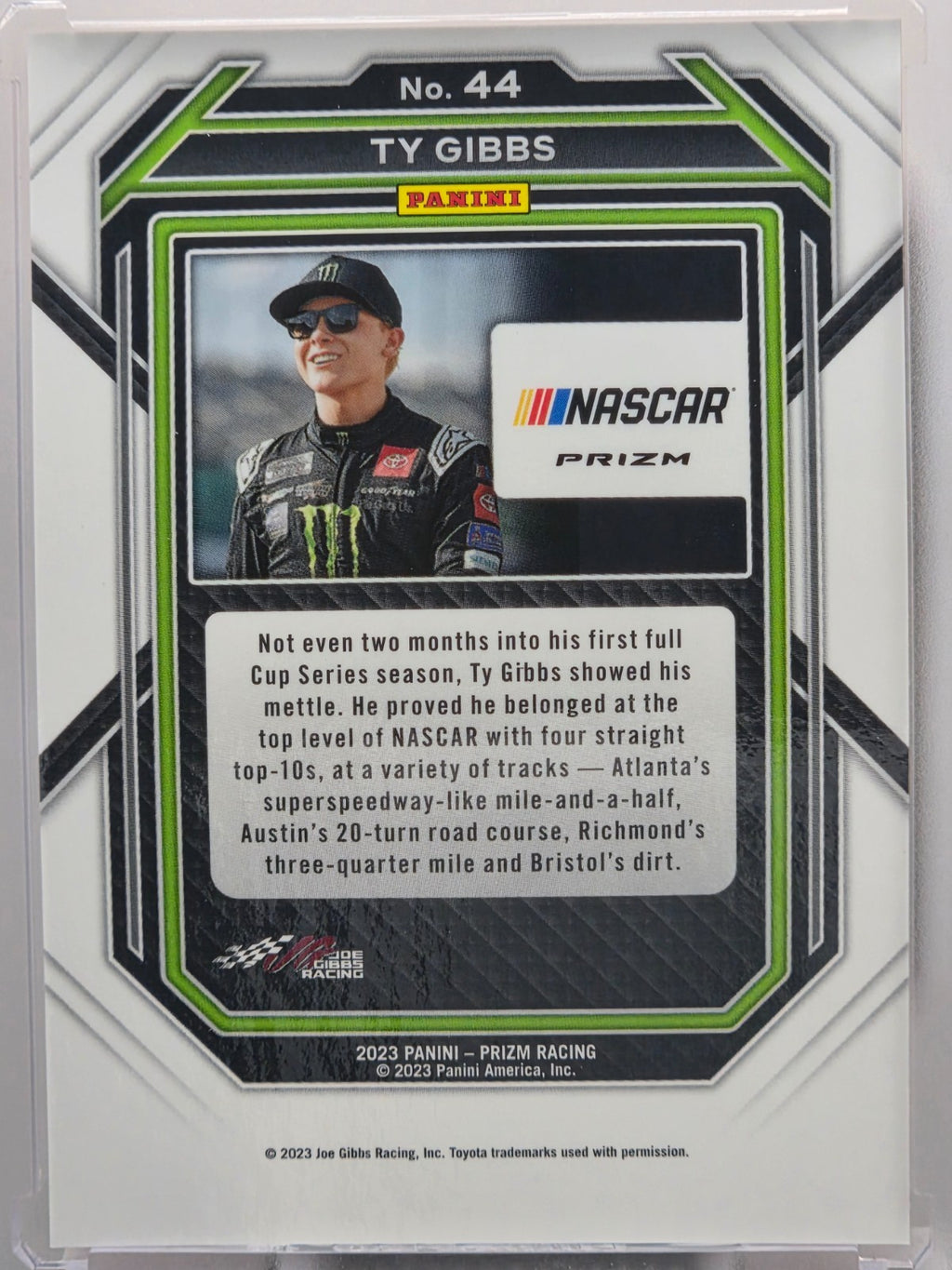 2023 Prizm Racing - Ty Gibbs - Reactive Orange - #44 - Buy 3 Get 1 Free!