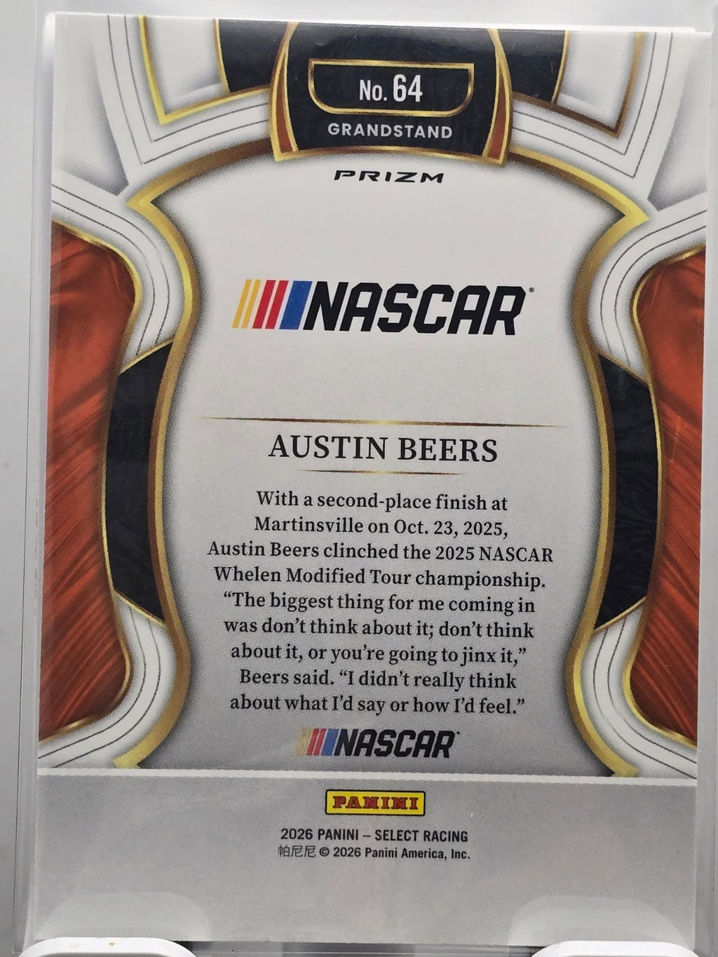 2026 Select Racing - #64 Austin Beers - Grandstand - Silver SP