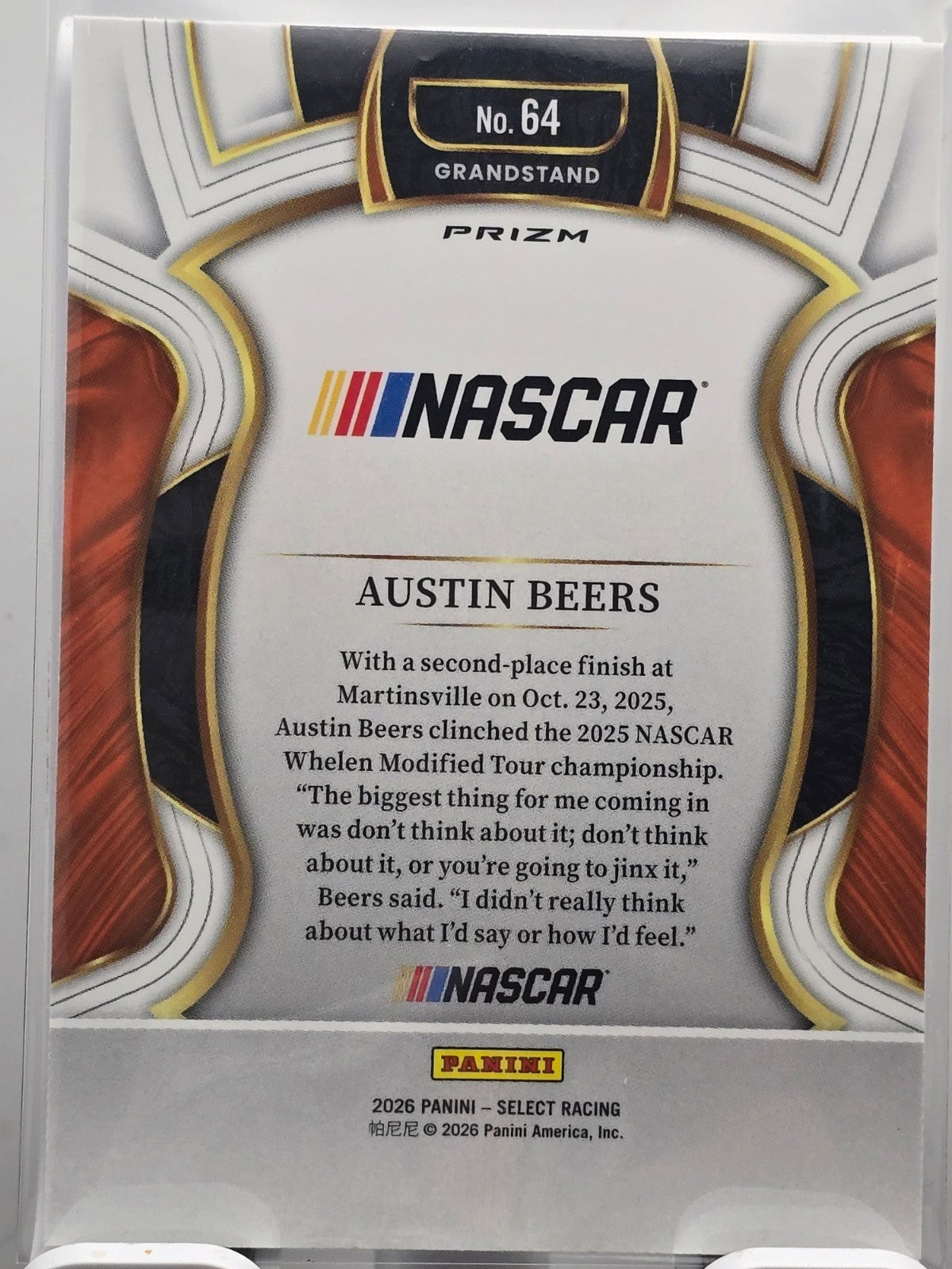 2026 Select Racing - #64 Austin Beers - Grandstand - Silver SP