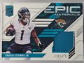 2023 Panini Donruss Elite - Travis Etienne Jr. - Epic Materials /375 - #8