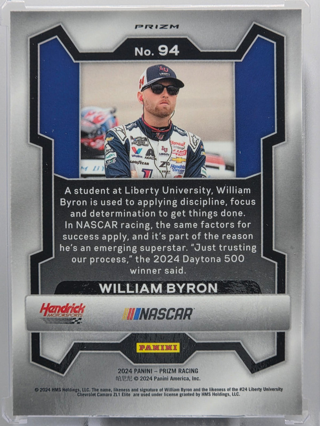 2024 Prizm Racing - William Byron - White Sparkle Prizm - #94
