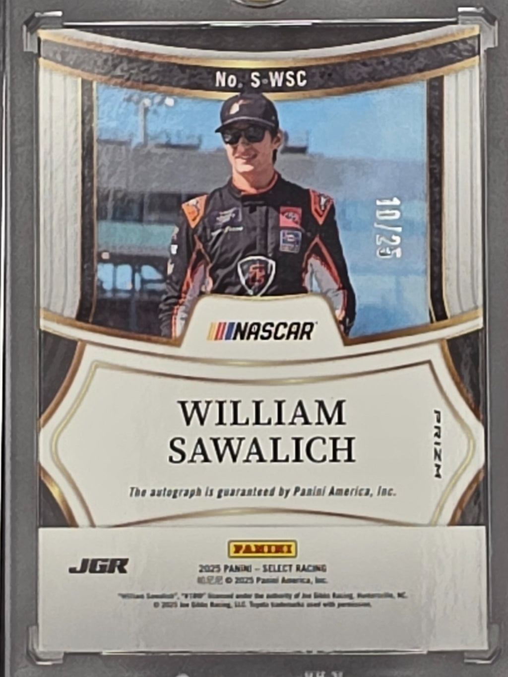 2025 Select Racing - William Sawalich - Signatures - Tie-Dye /25 - #S-WSC