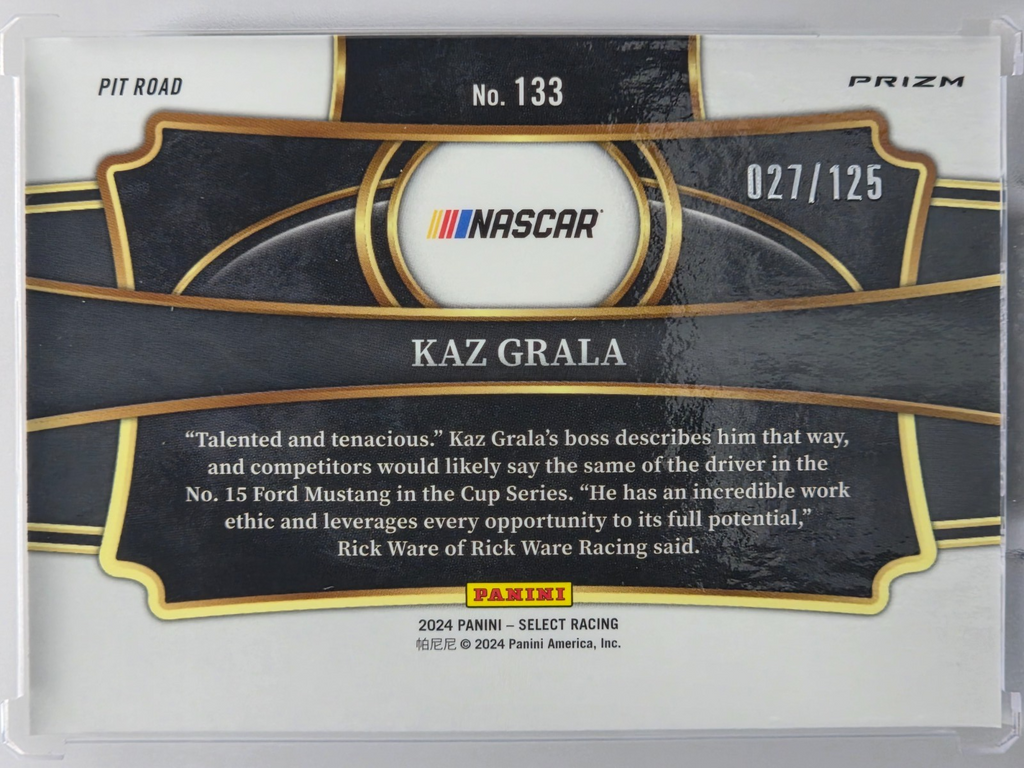 2024 Panini Select - Kaz Grala - Maroon Prizm /125 - #133 - Buy 3 Get 1