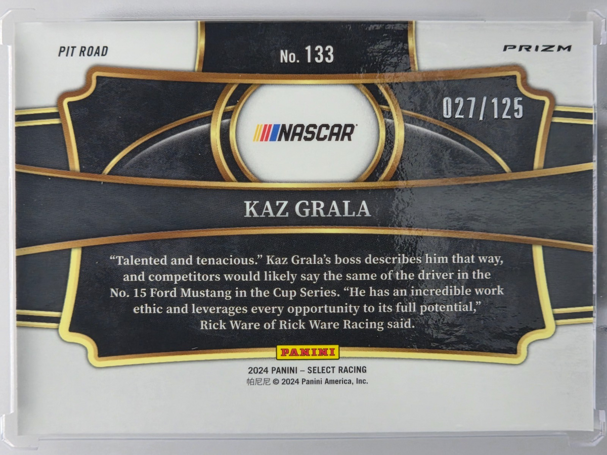 2024 Panini Select - Kaz Grala - Maroon Prizm /125 - #133 - Buy 3 Get 1