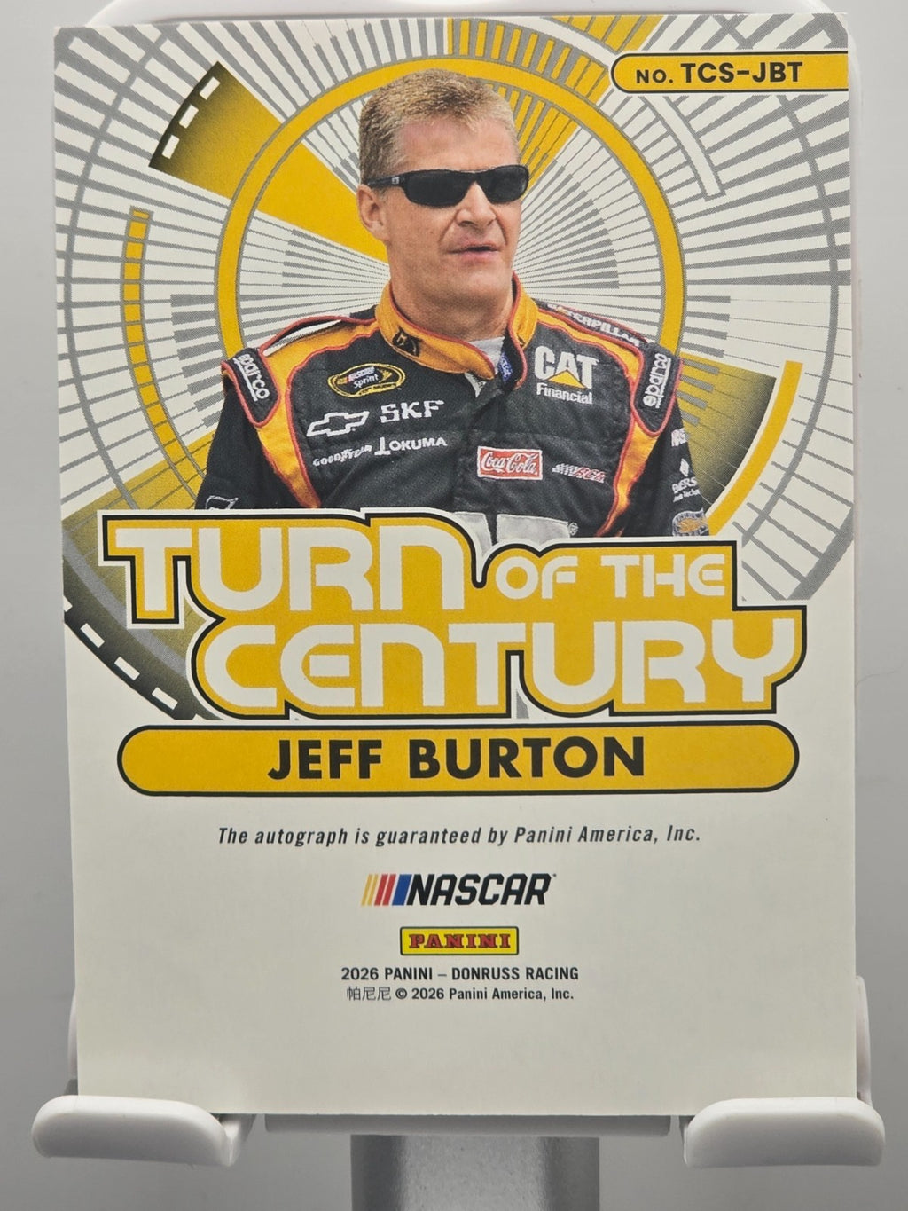 2026 Panini Donruss - #TCS-JBT Jeff Burton - Turn of the Century Autograph 17/49