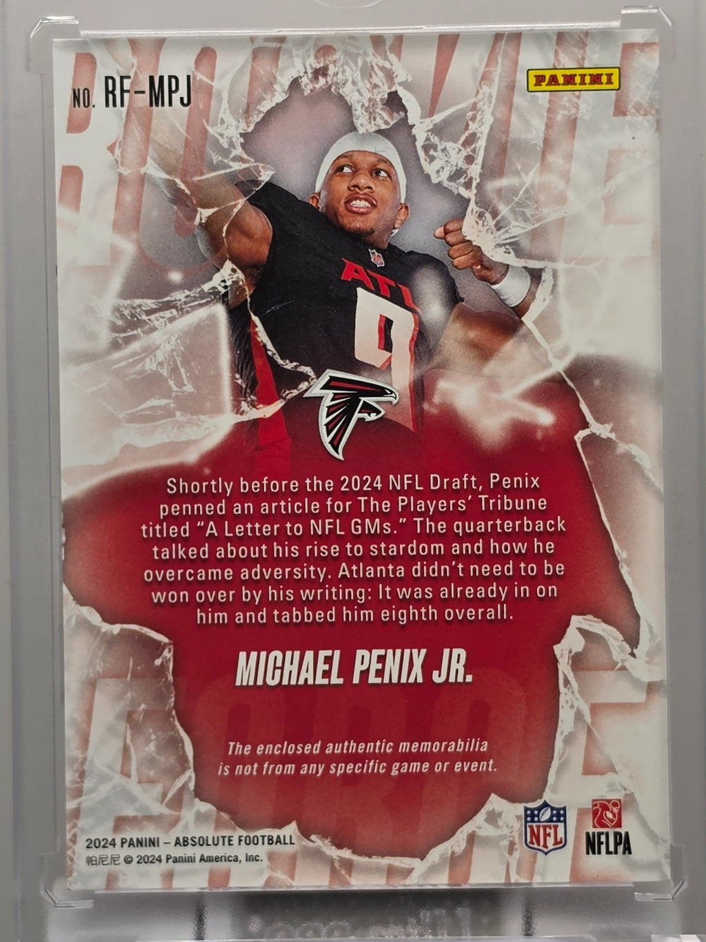 2024 Panini Absolute - Michael Penix Jr. - Rookie Force - ** Buy 3 Get 1 **
