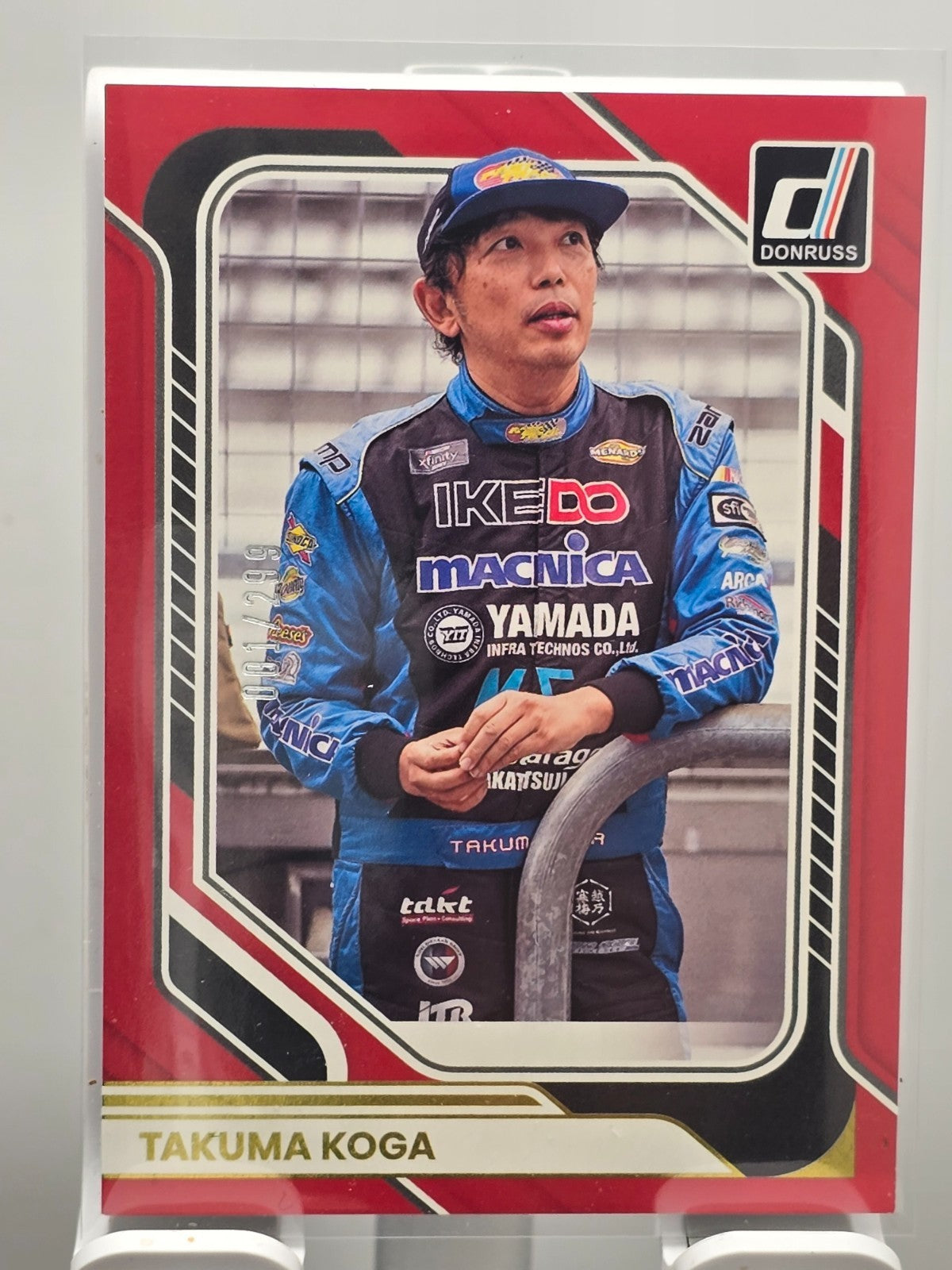 2026 Donruss NASCAR Racing - #80 Takuma Koga - Red /299
