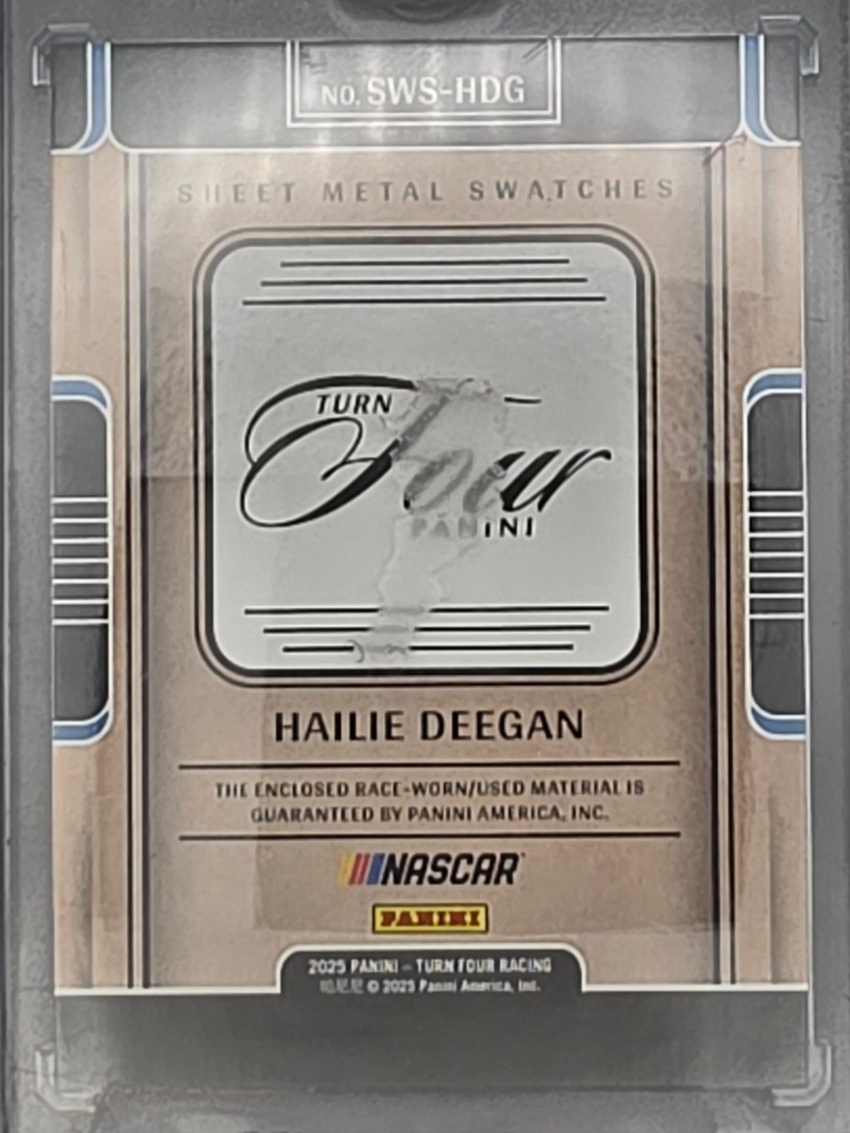 2025 Panini Turn Four - Hailie Deegan - Sheet Metal Swatches - #SWS-HDG /49