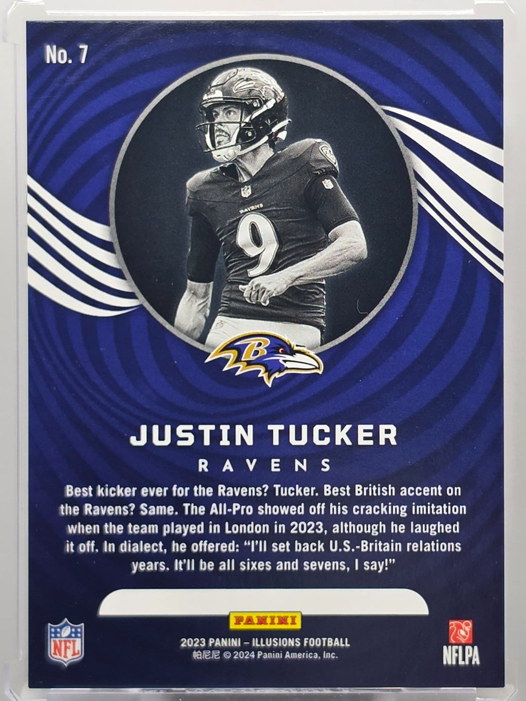 2023 Panini Illusions Football - Justin Tucker - Red /125 - #7