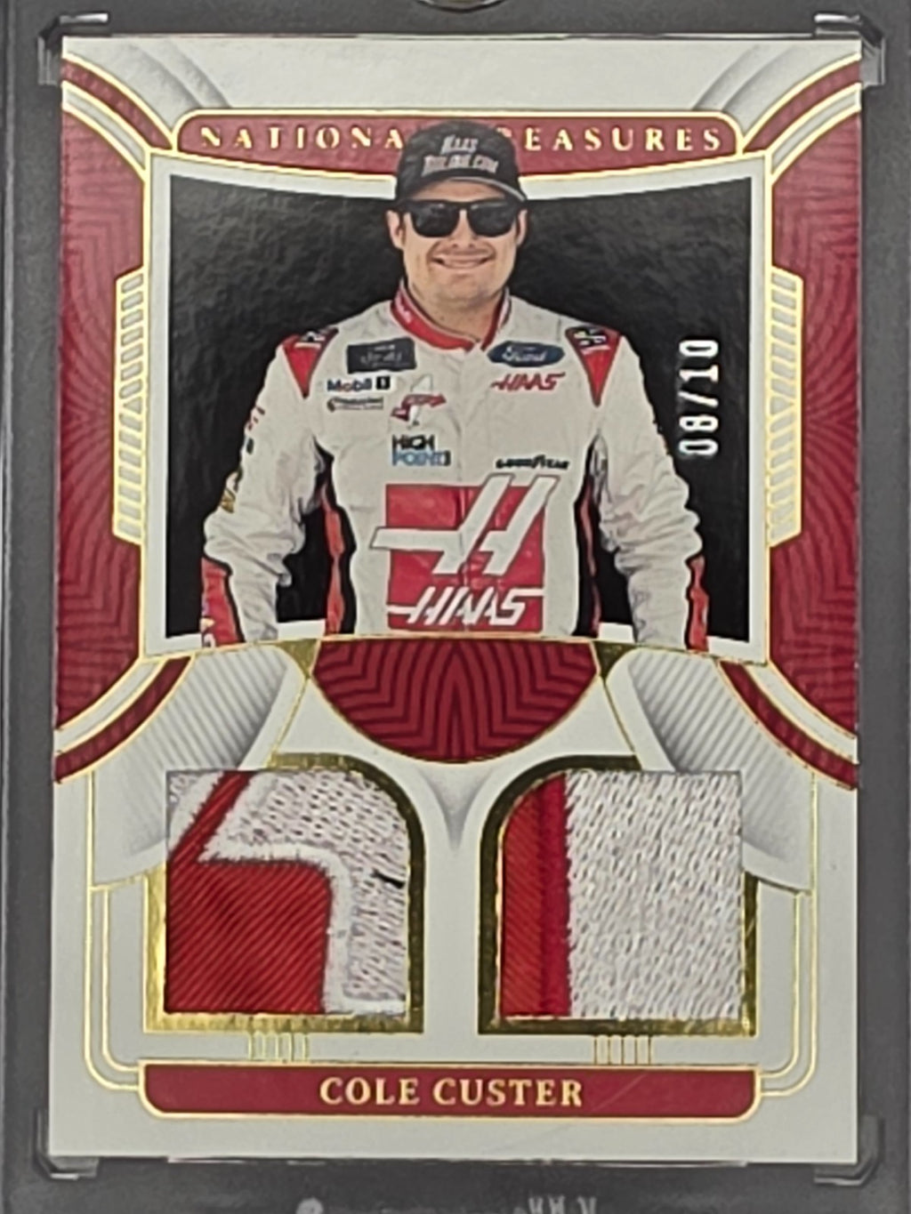 2023 National Treasures - Cole Custer - Firesuit - #DRU-CCT  Gold /10
