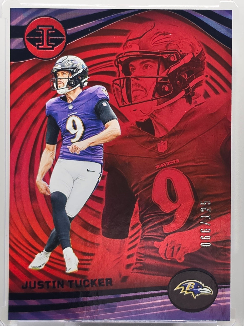 2023 Panini Illusions Football - Justin Tucker - Red /125 - #7