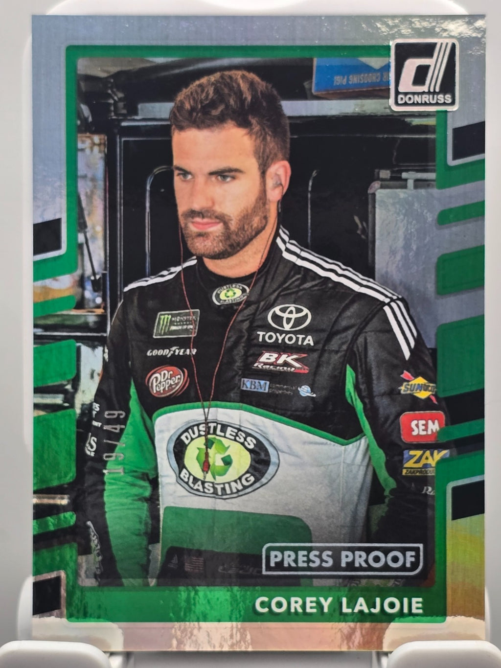 2018 Panini Donruss Racing - Corey Lajoie #59 - Press Proof /49