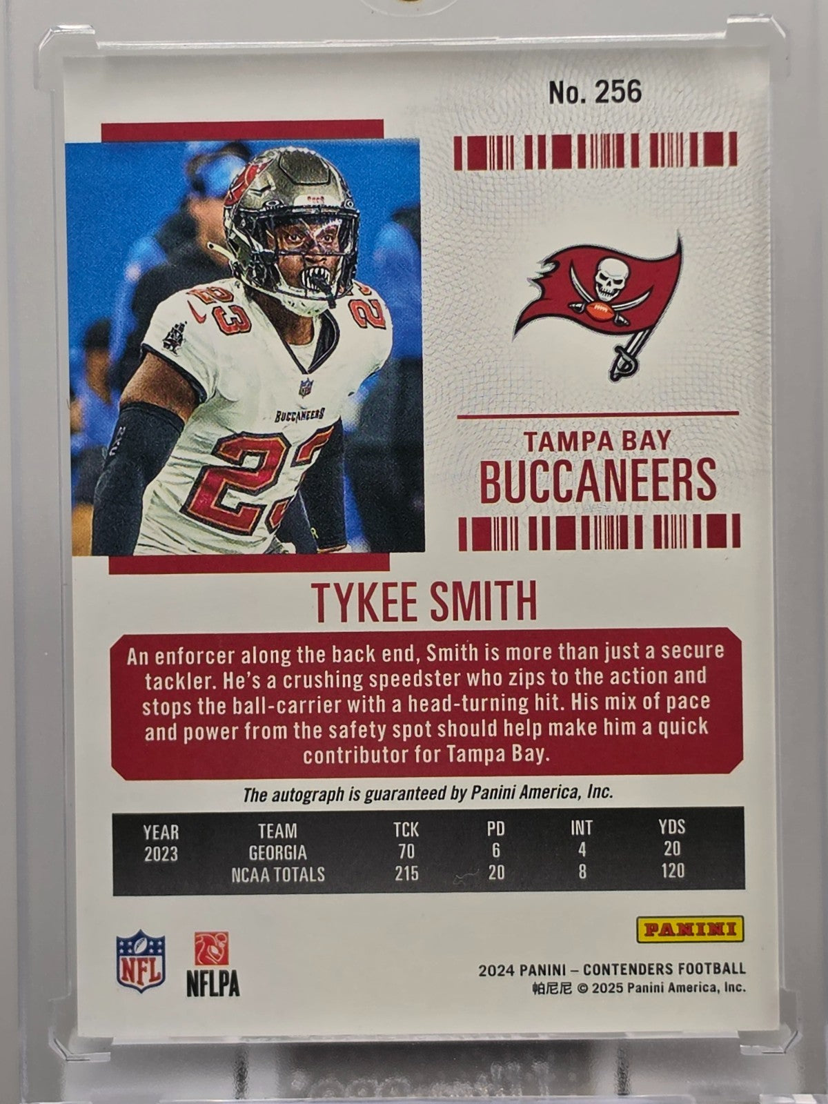 2024 Panini Contenders - Tykee Smith (RC) - Rookie Ticket Auto - #256