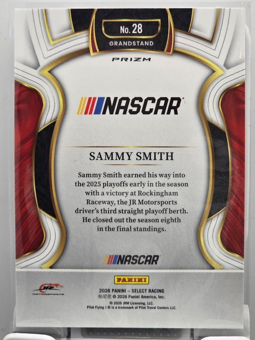 2026 Select Racing - #28 Sammy Smith - Grandstand - Silver SP