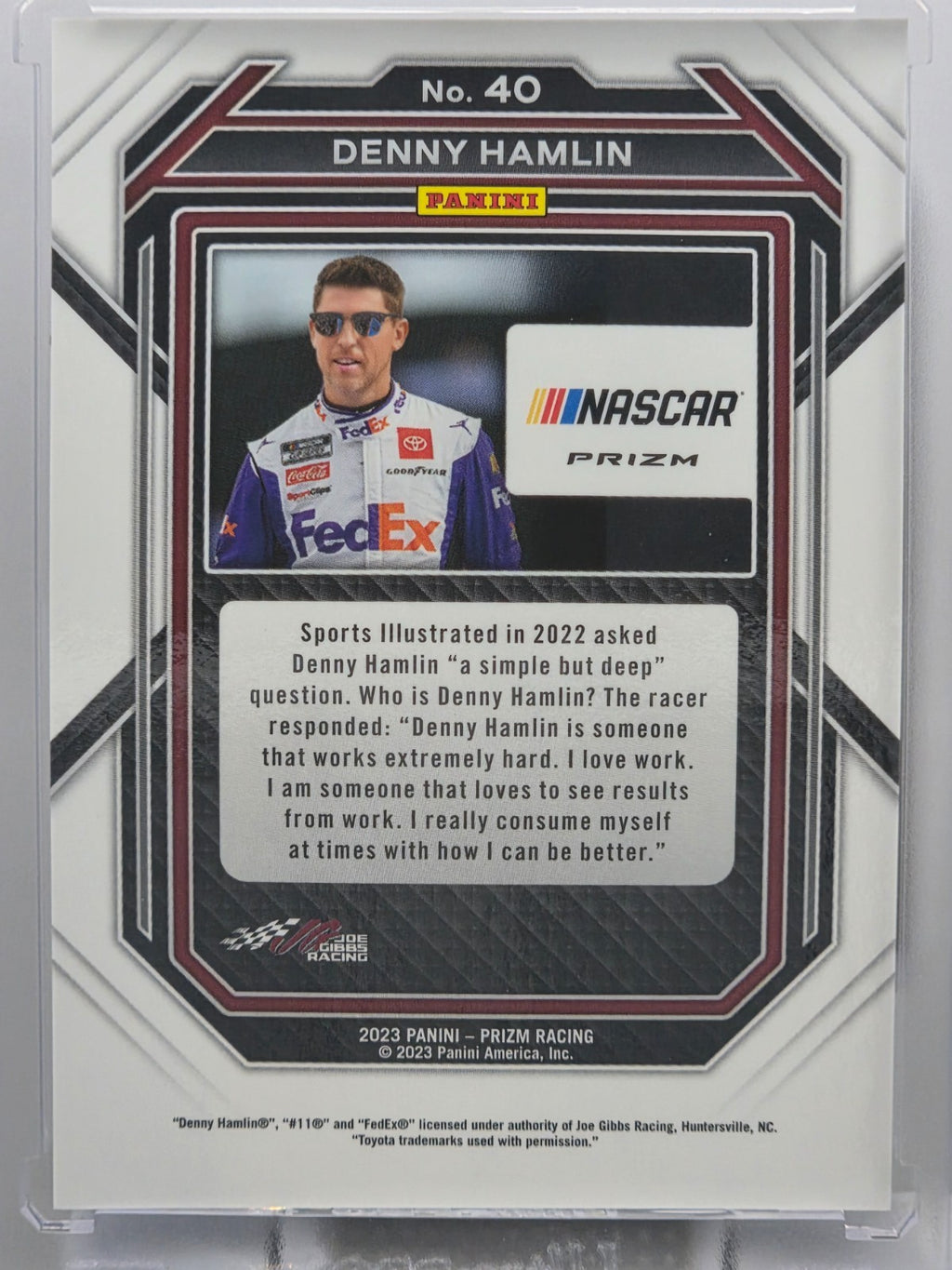 2023 Prizm Racing - Denny Hamlin - Blue & Carolina Blue Hyper Prizm - #40